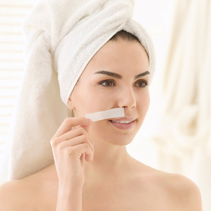 remove facial hair gently with nair hair removal