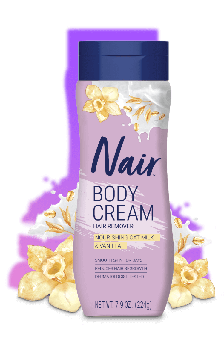 Nair™ Baby Oil Body Cream, Body Hair Remover